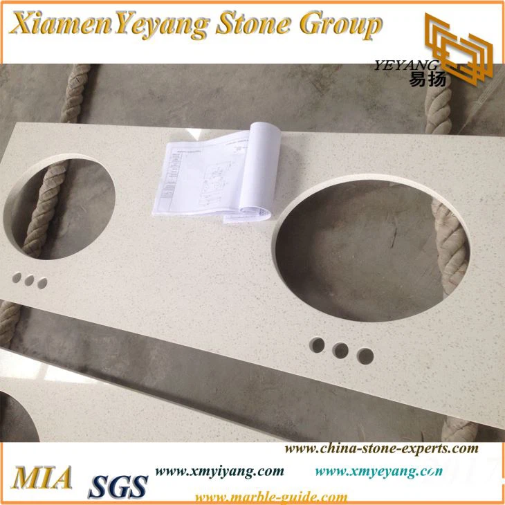 White Quartz Countertops And Vanity Tops, White Jade Quartz
