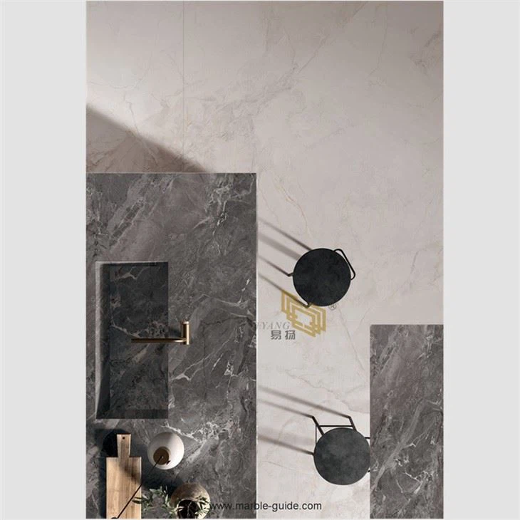 Caledon Gray Sintered Stone Floor And Countertop