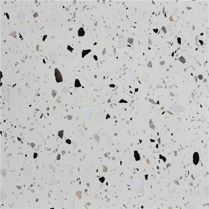 White Terrazzo Bathroom Vanity Top